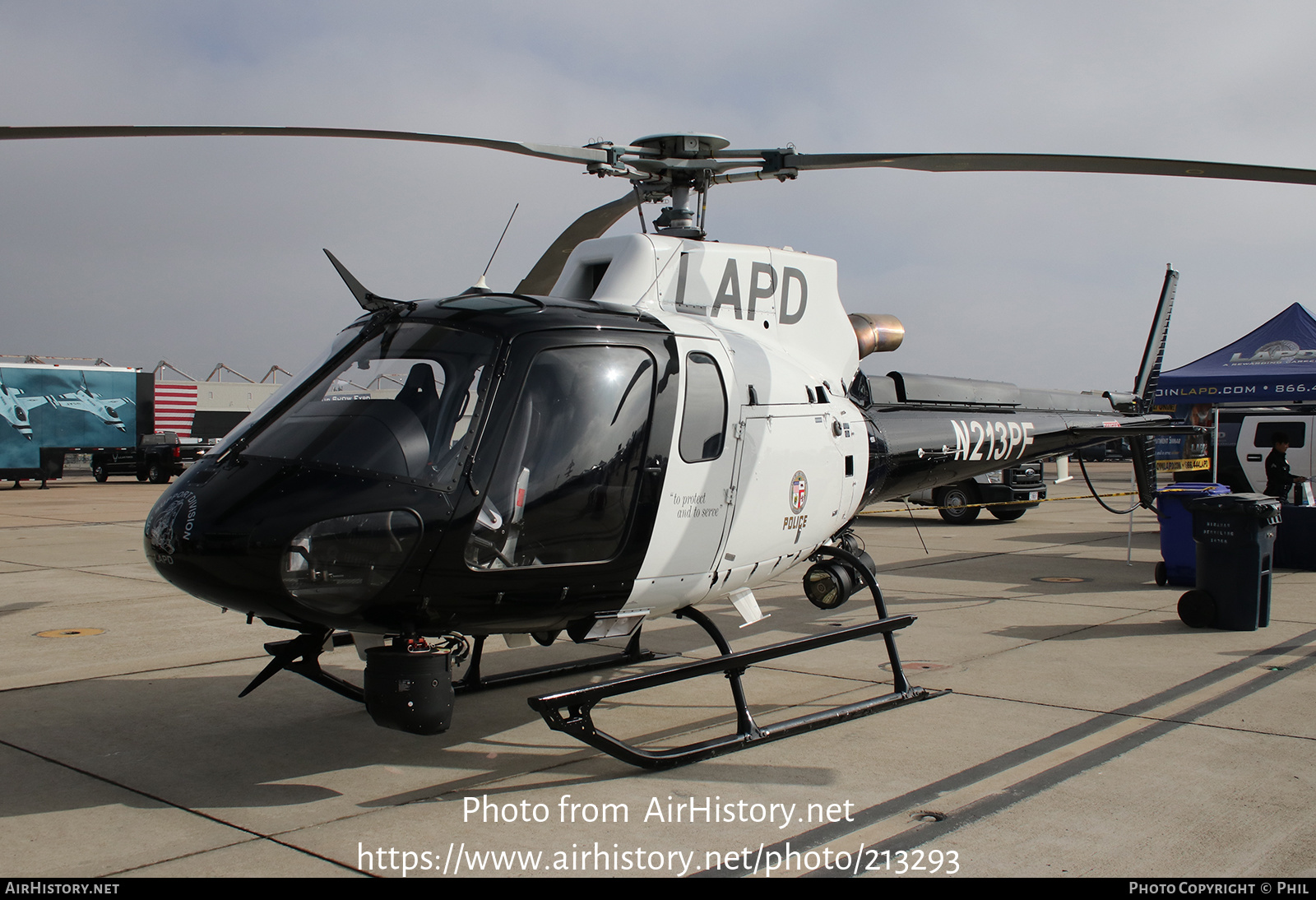 Aircraft Photo of N213PF | Aerospatiale AS-350B-3 Ecureuil | Los Angeles Police Department - LAPD | AirHistory.net #213293