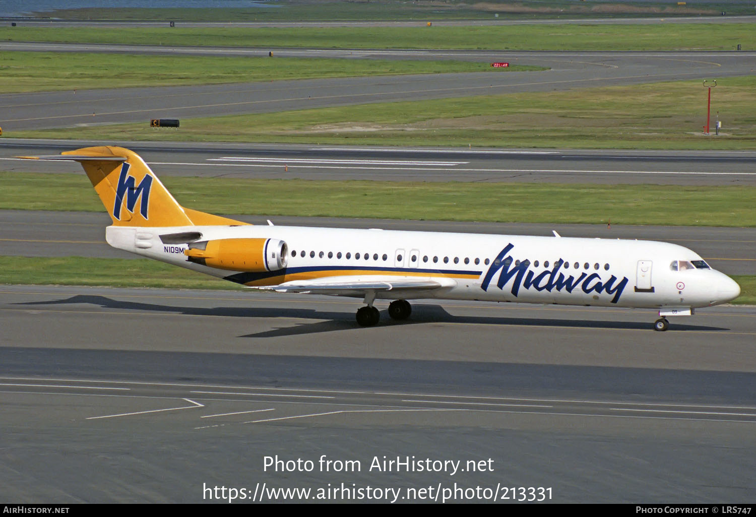 Aircraft Photo of N109ML | Fokker 100 (F28-0100) | Midway Airlines | AirHistory.net #213331