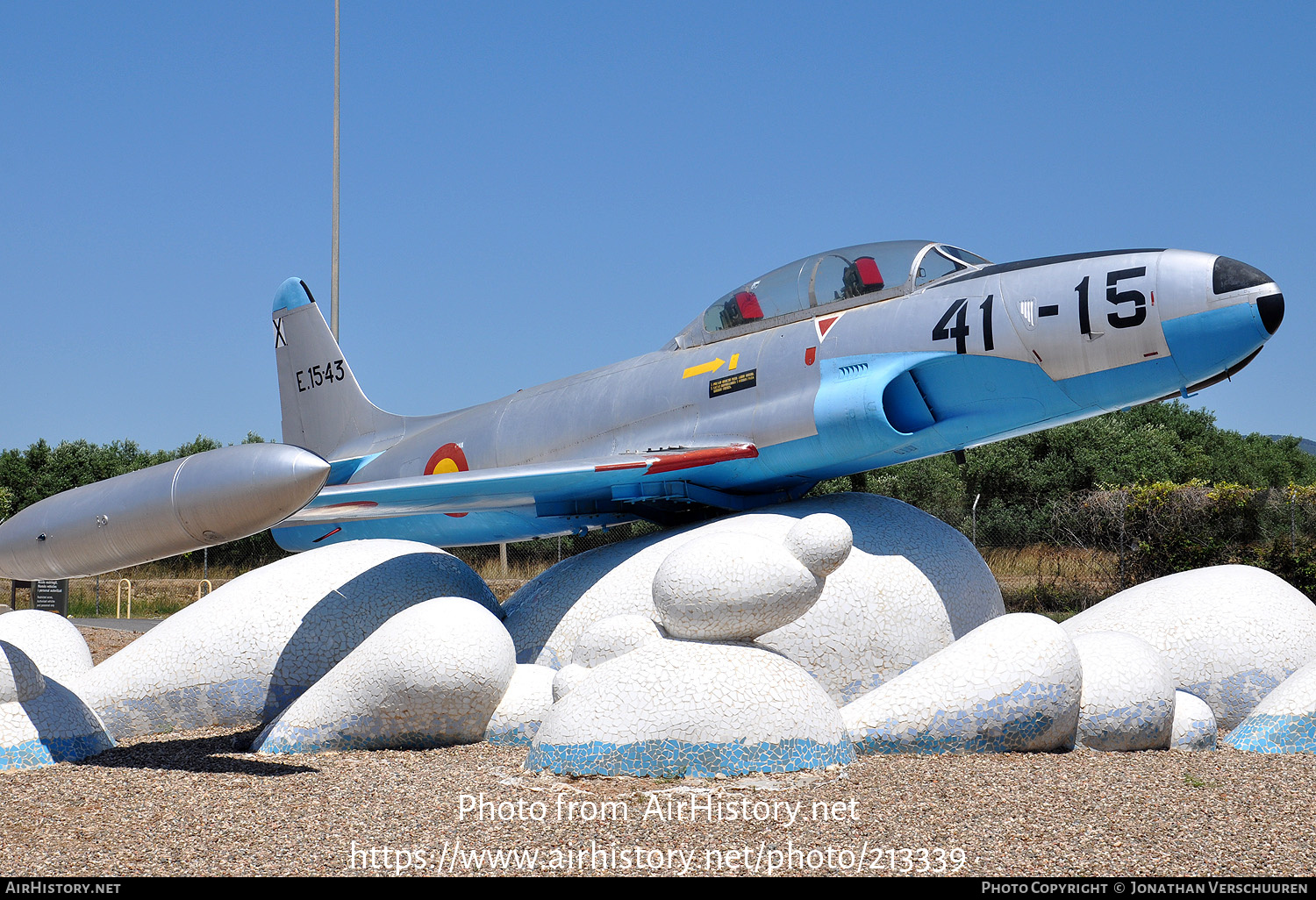 Aircraft Photo of E.15-43 | Lockheed T-33A | Spain - Air Force | AirHistory.net #213339