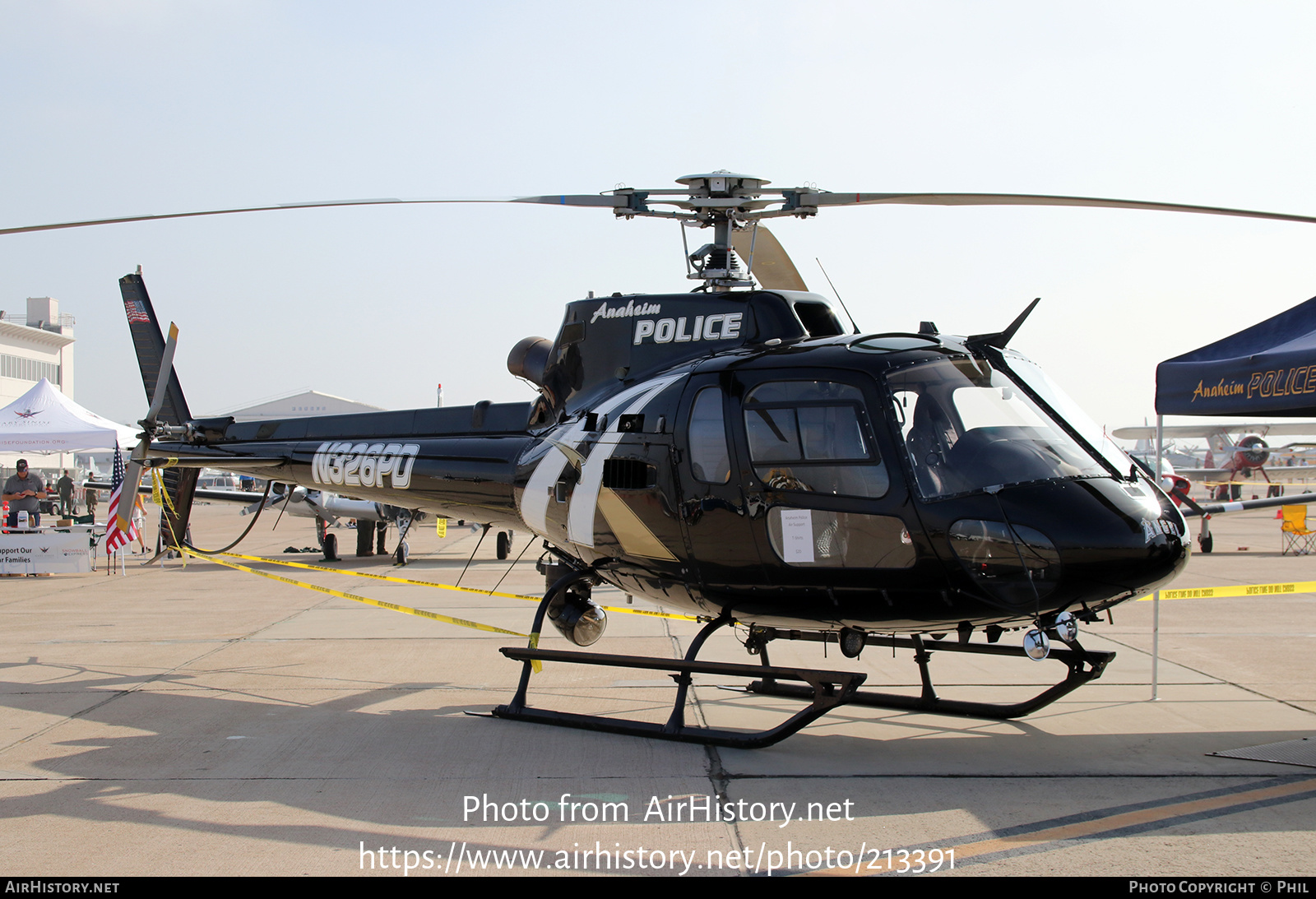 Aircraft Photo of N326PD | Eurocopter AS-350B-2 Ecureuil | Anaheim Police | AirHistory.net #213391