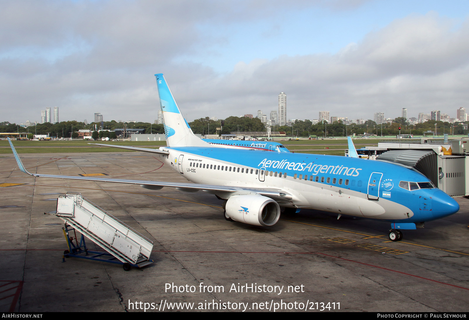 Aircraft Photo of LV-CSC | Boeing 737-7Q8 | Aerolíneas Argentinas | AirHistory.net #213411