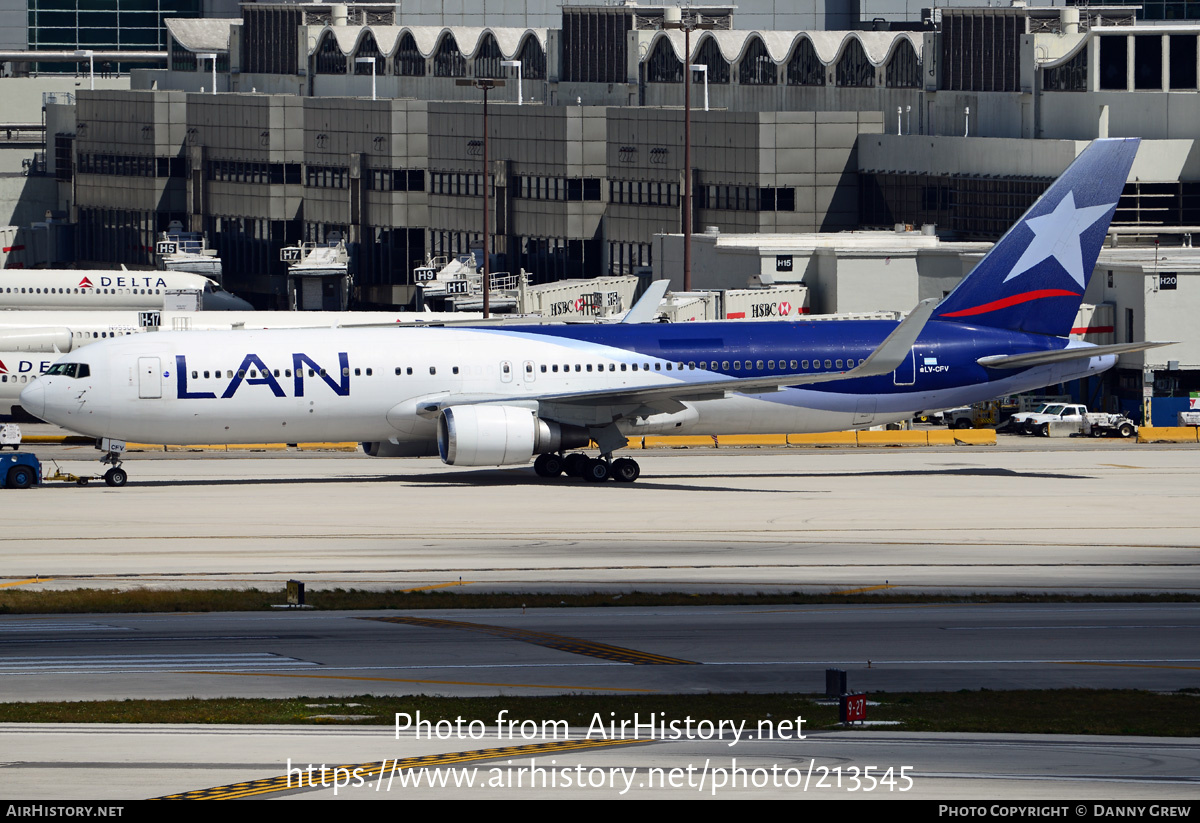 Aircraft Photo of LV-CFV | Boeing 767-316/ER | LAN Airlines - Línea Aérea Nacional | AirHistory.net #213545