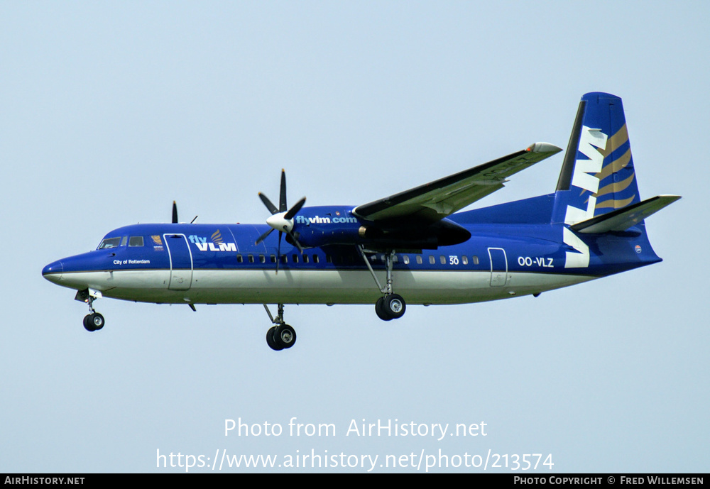 Aircraft Photo of OO-VLZ | Fokker 50 | VLM Airlines | AirHistory.net #213574