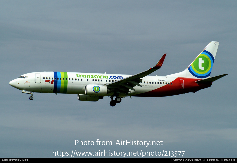 Aircraft Photo of PH-HSY | Boeing 737-86N | Transavia | AirHistory.net #213577