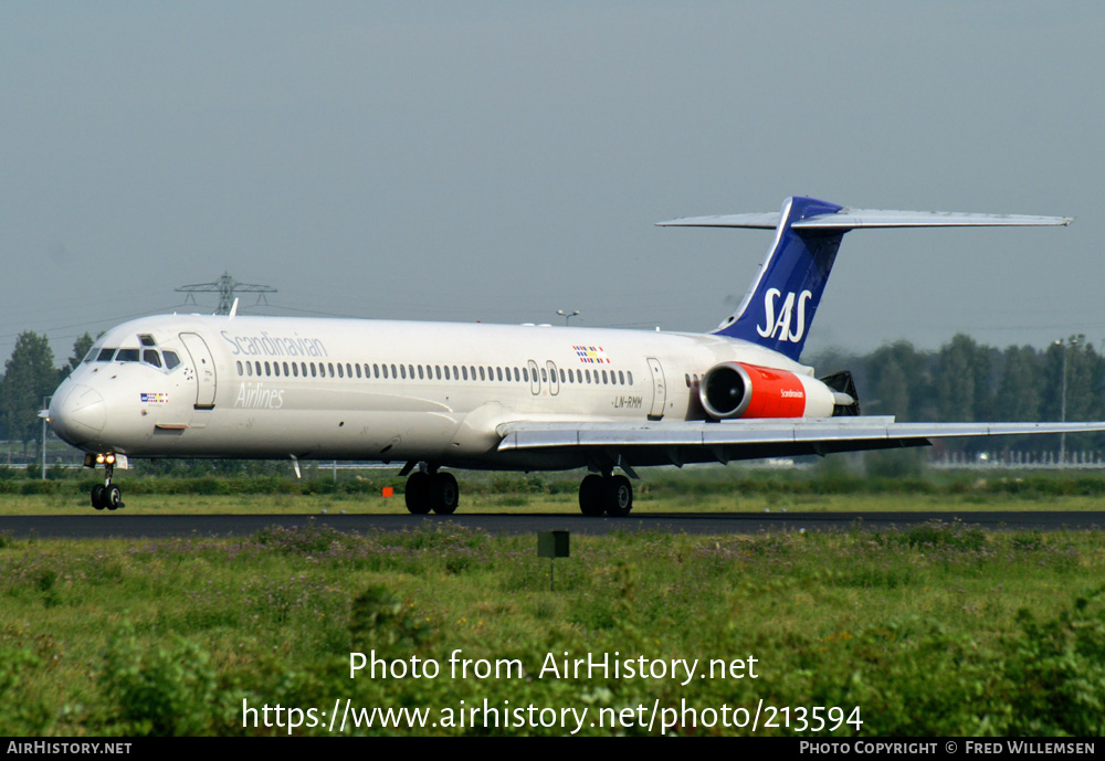 Aircraft Photo of LN-RMM | McDonnell Douglas MD-82 (DC-9-82) | Scandinavian Airlines - SAS | AirHistory.net #213594