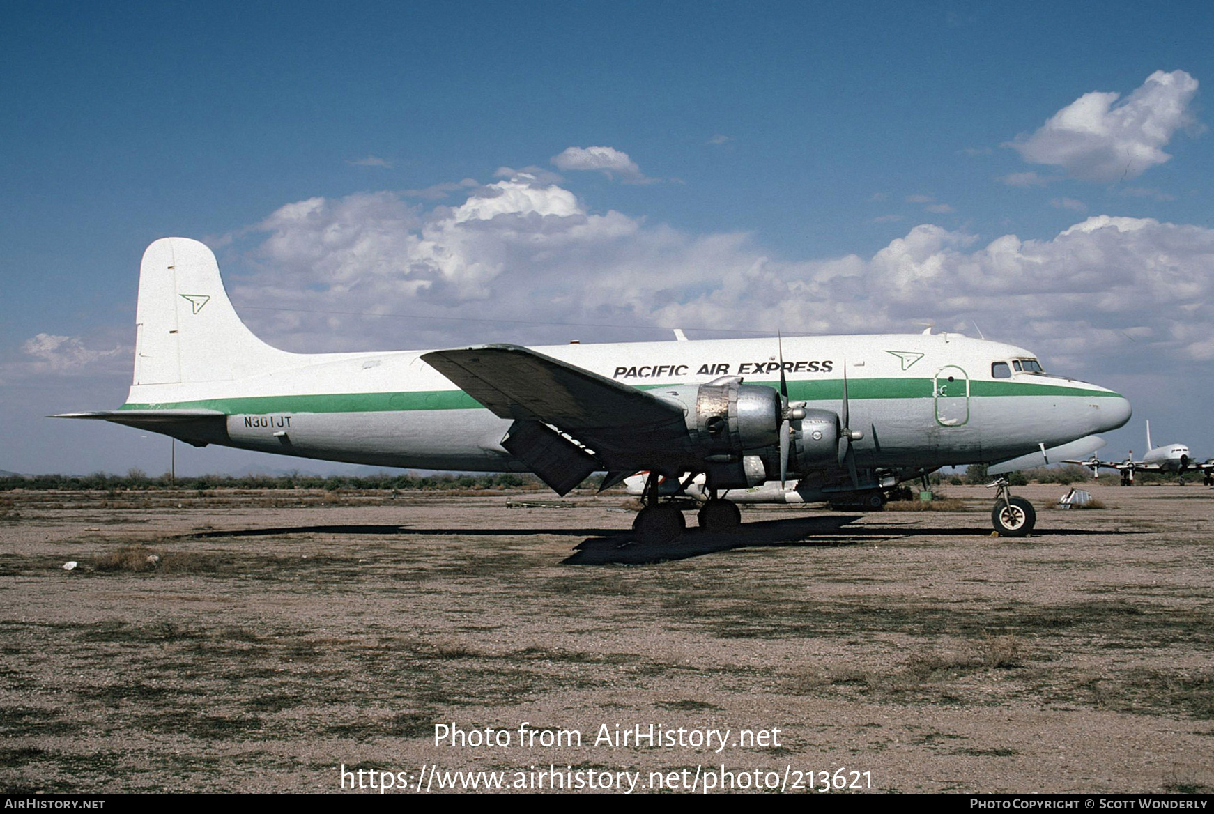 Aircraft Photo of N301JT | Douglas C-54B Skymaster | Pacific Air Express | AirHistory.net #213621