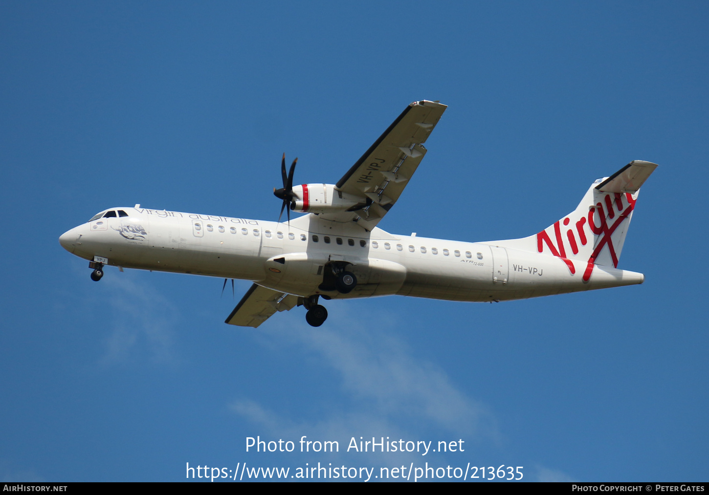 Aircraft Photo of VH-VPJ | ATR ATR-72-600 (ATR-72-212A) | Virgin Australia Airlines | AirHistory.net #213635