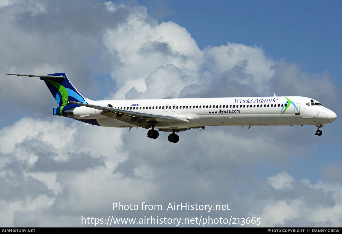 Aircraft Photo of N805WA | McDonnell Douglas MD-83 (DC-9-83) | World Atlantic Airlines | AirHistory.net #213665