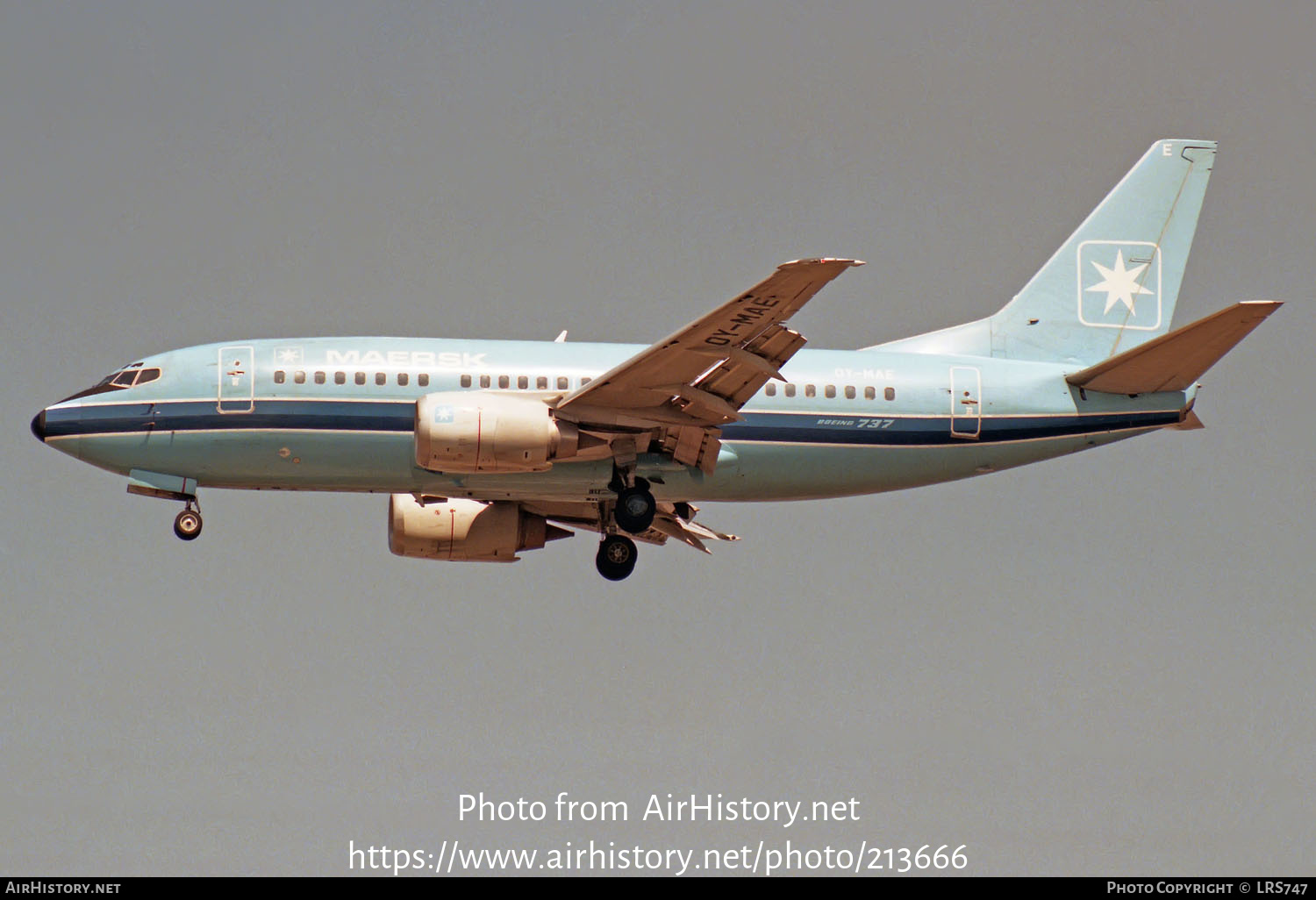 Aircraft Photo of OY-MAE | Boeing 737-5L9 | Maersk Air | AirHistory.net #213666