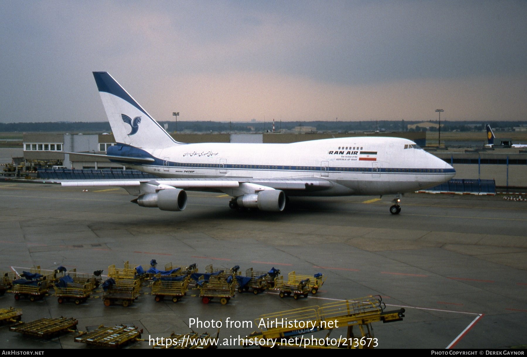 Aircraft Photo of EP-IAC | Boeing 747SP-86 | Iran Air | AirHistory.net #213673