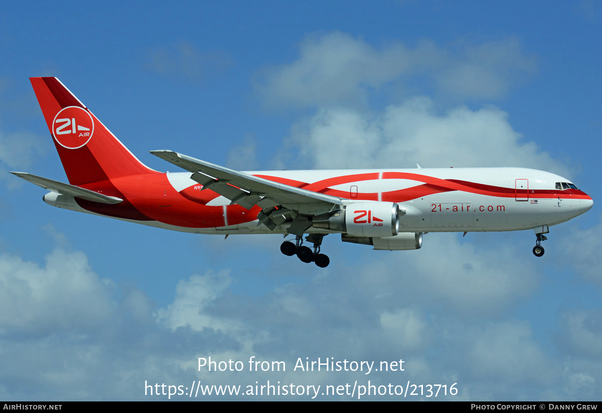 Aircraft Photo of N999YV | Boeing 767-241/ER(BDSF) | 21 Air | AirHistory.net #213716