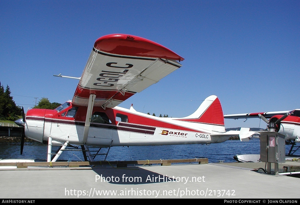 Aircraft Photo of C-GOLC | De Havilland Canada DHC-2 Beaver Mk1 | Baxter Aviation | AirHistory.net #213742