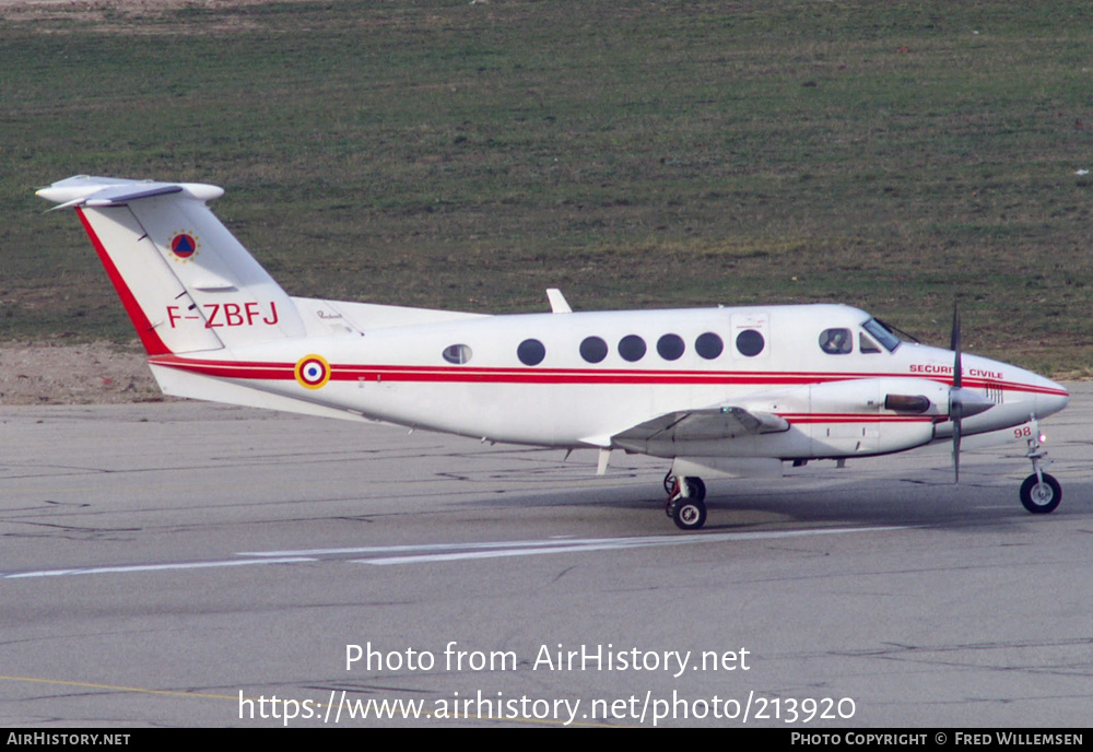 Aircraft Photo of F-ZBFJ | Beech B200 Super King Air | Sécurité Civile | AirHistory.net #213920