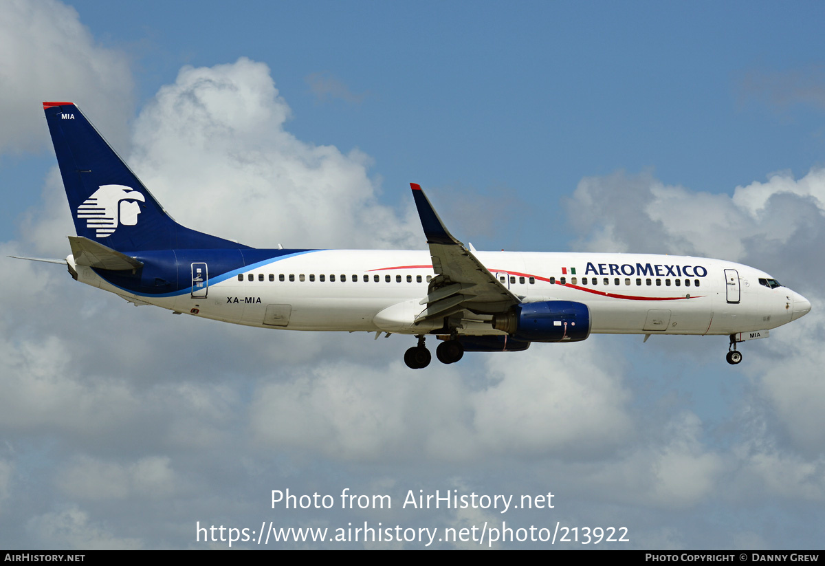 Aircraft Photo of XA-MIA | Boeing 737-852 | AeroMéxico | AirHistory.net #213922