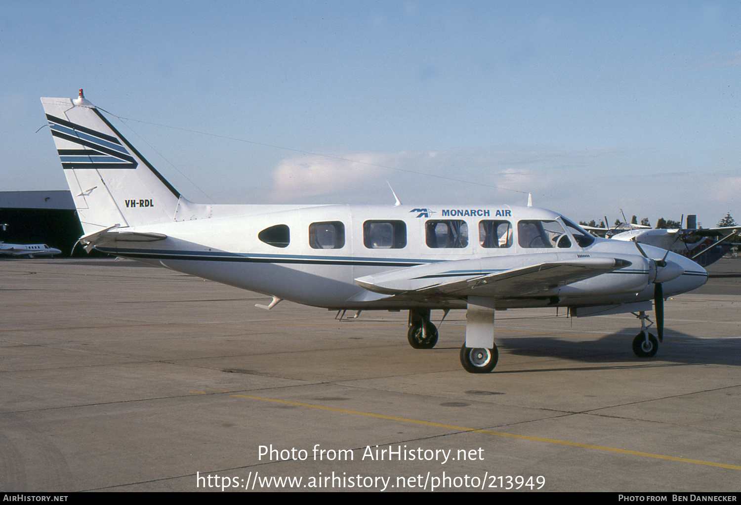 Aircraft Photo of VH-RDL | Piper PA-31-350 Navajo Chieftain | Monarch Air | AirHistory.net #213949