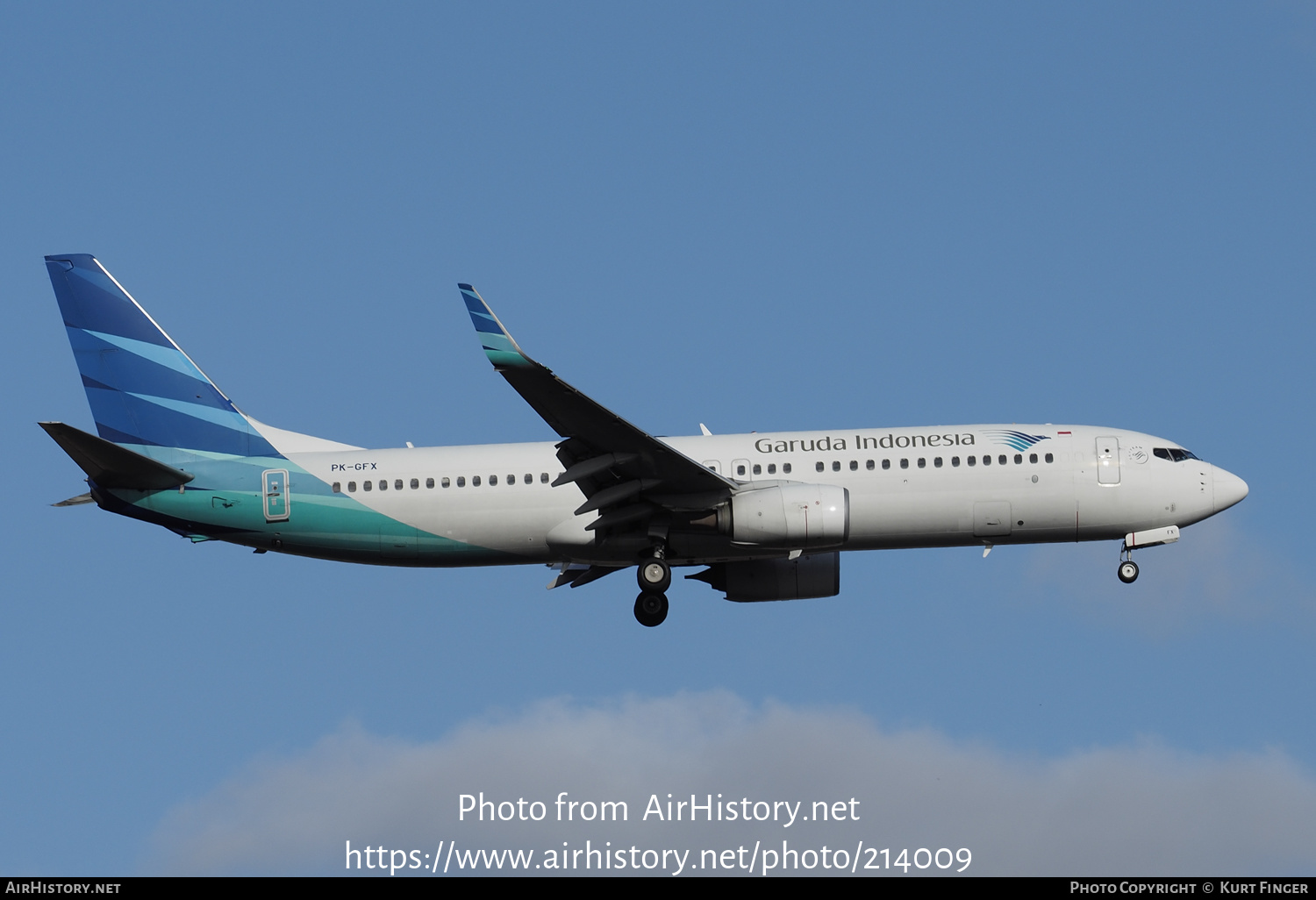 Aircraft Photo of PK-GFX | Boeing 737-800 | Garuda Indonesia | AirHistory.net #214009