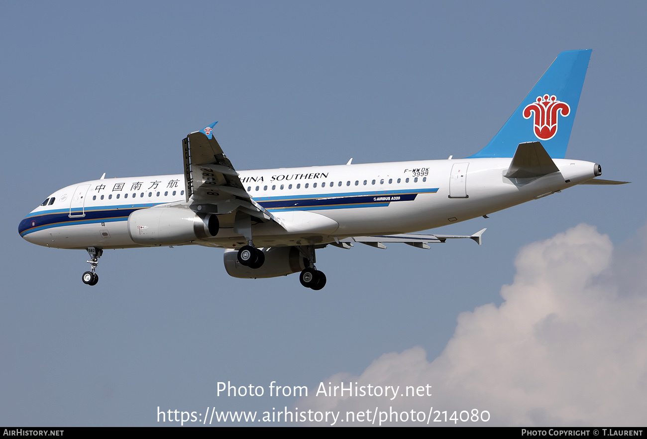 Aircraft Photo of F-WWDK | Airbus A320-232 | China Southern Airlines | AirHistory.net #214080