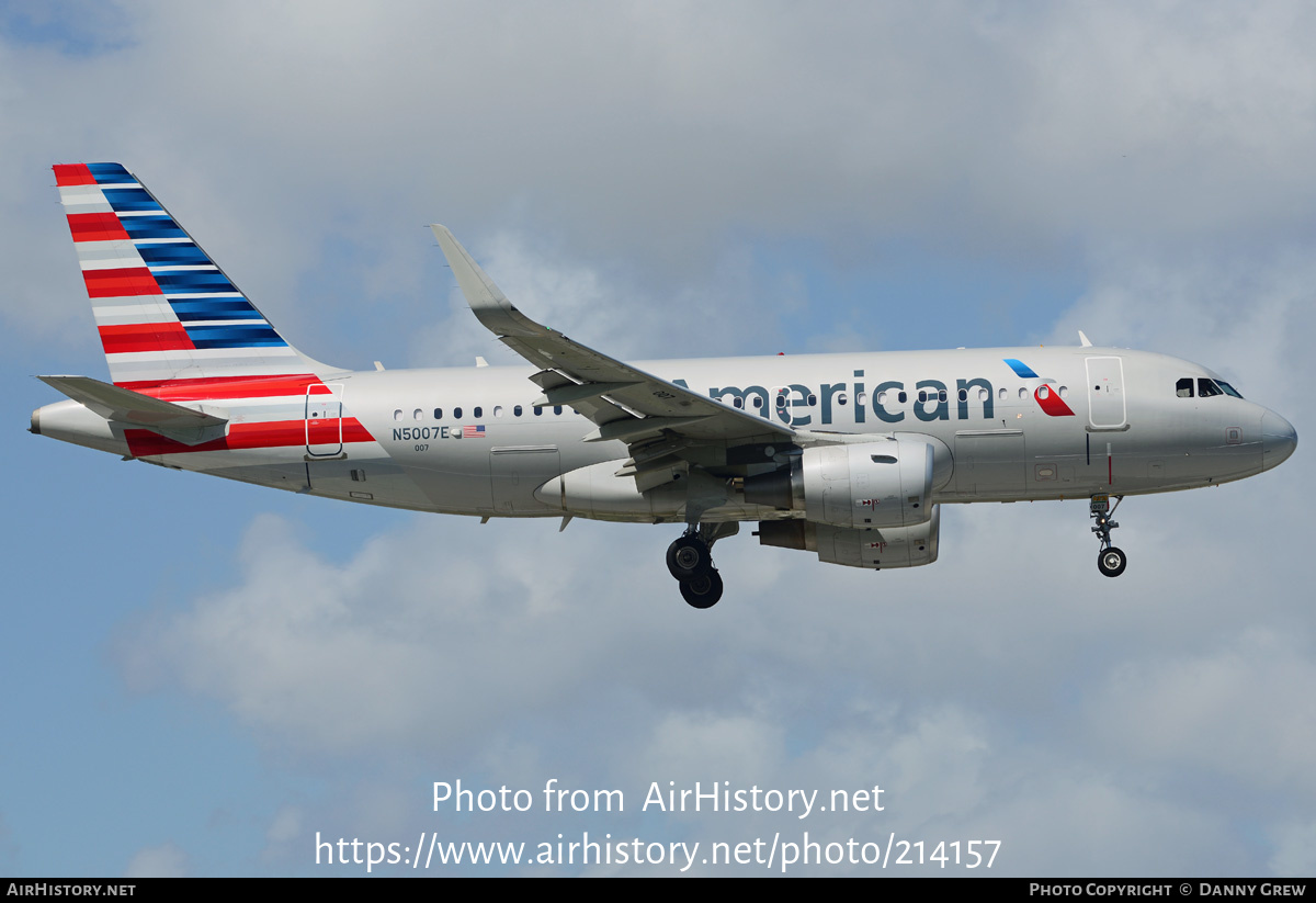 Aircraft Photo of N5007E | Airbus A319-115 | American Airlines | AirHistory.net #214157