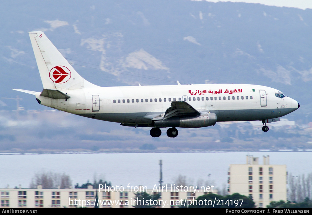 Aircraft Photo of 7T-VES | Boeing 737-2D6C/Adv | Air Algérie | AirHistory.net #214197