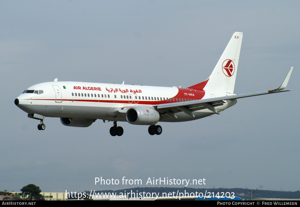 Aircraft Photo of 7T-VKA | Boeing 737-8D6 | Air Algérie | AirHistory.net #214203