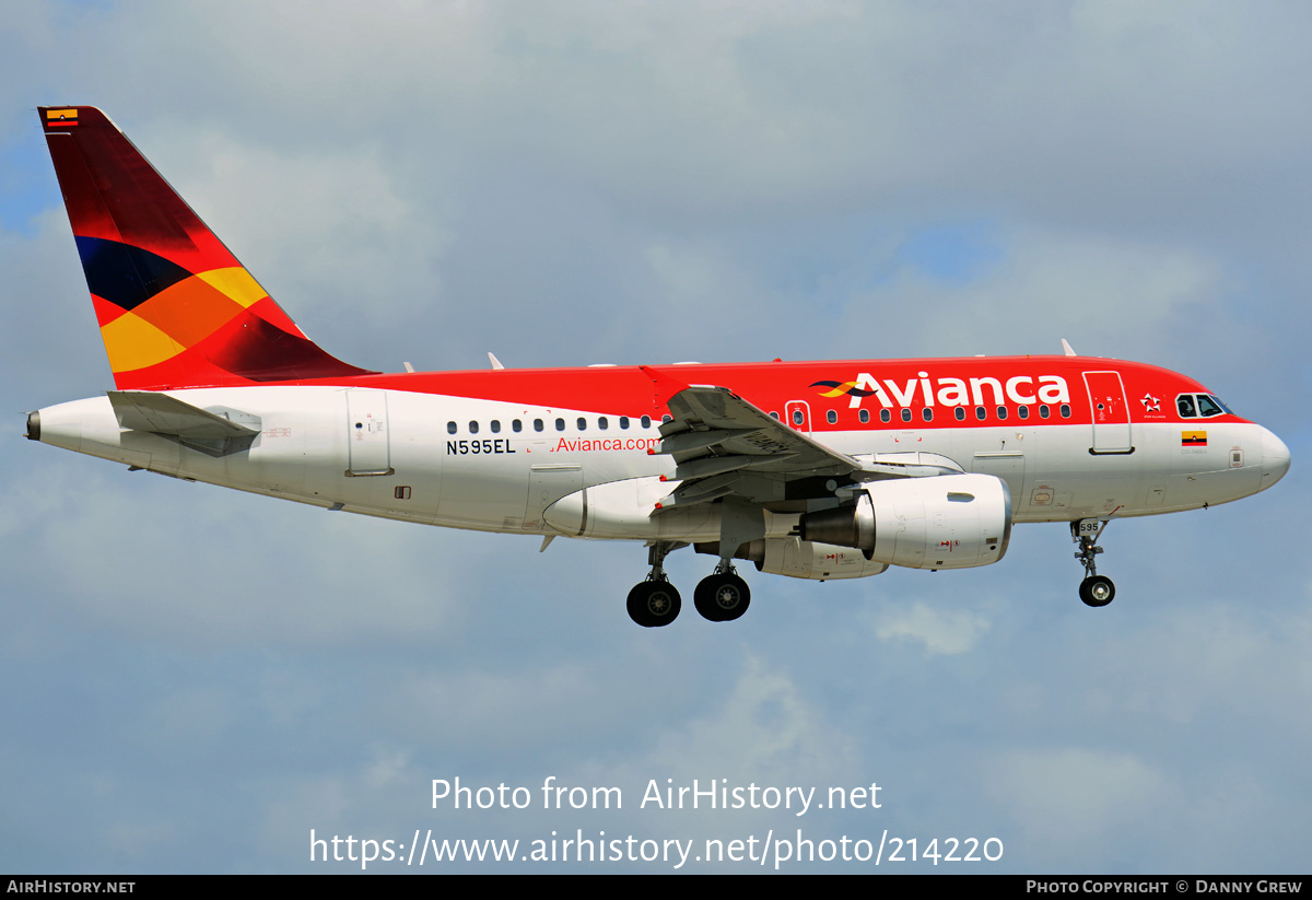 Aircraft Photo of N595EL | Airbus A318-111 | Avianca | AirHistory.net #214220