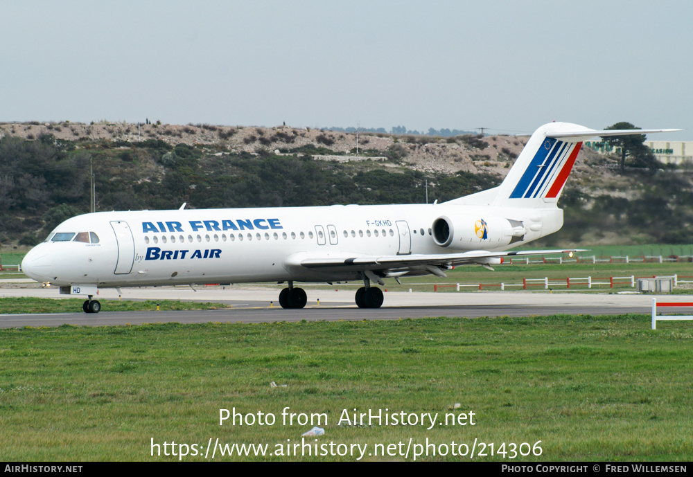 Aircraft Photo of F-GKHD | Fokker 100 (F28-0100) | Air France | AirHistory.net #214306