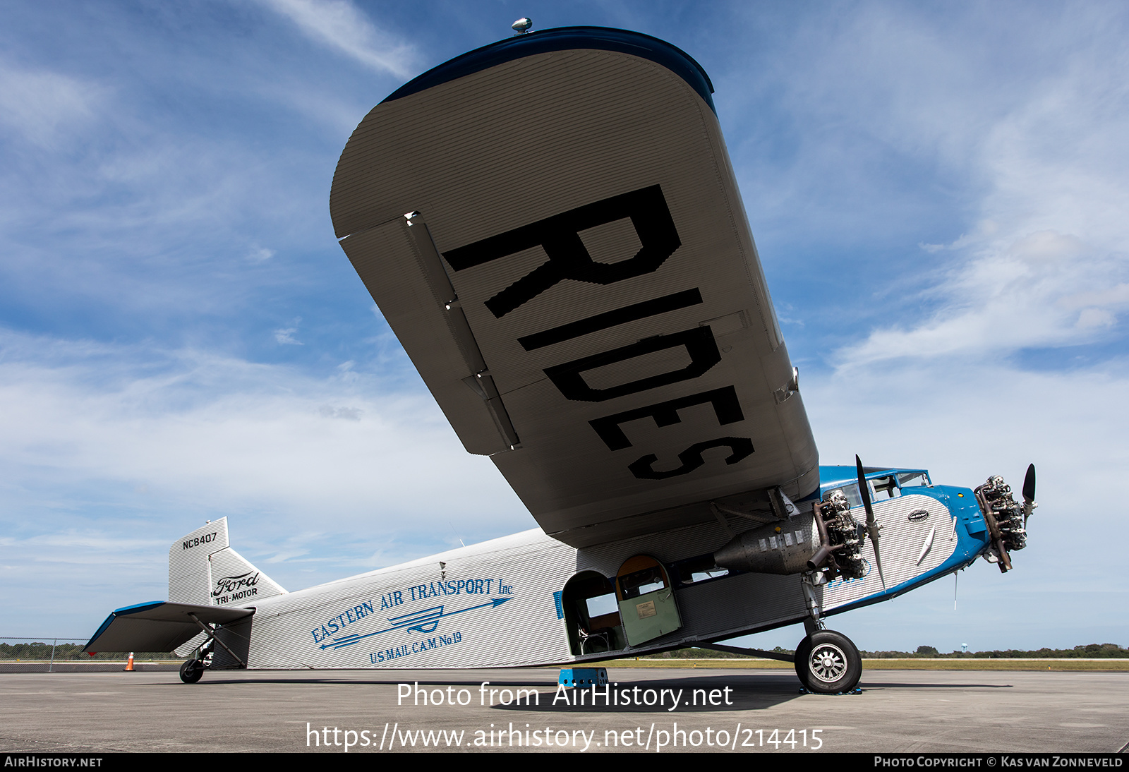 Aircraft Photo of N8407 / NC8407 | Ford 4-AT-E Tri-Motor | EAA - Experimental Aircraft Association | Eastern Air Transport | AirHistory.net #214415