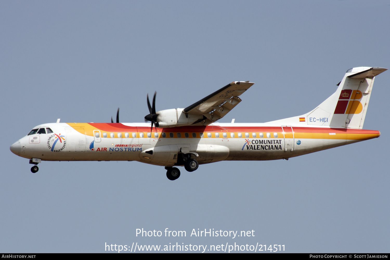 Aircraft Photo of EC-HEI | ATR ATR-72-500 (ATR-72-212A) | Iberia Regional | AirHistory.net #214511