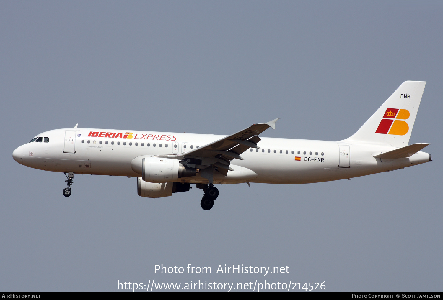 Aircraft Photo of EC-FNR | Airbus A320-211 | Iberia Express | AirHistory.net #214526