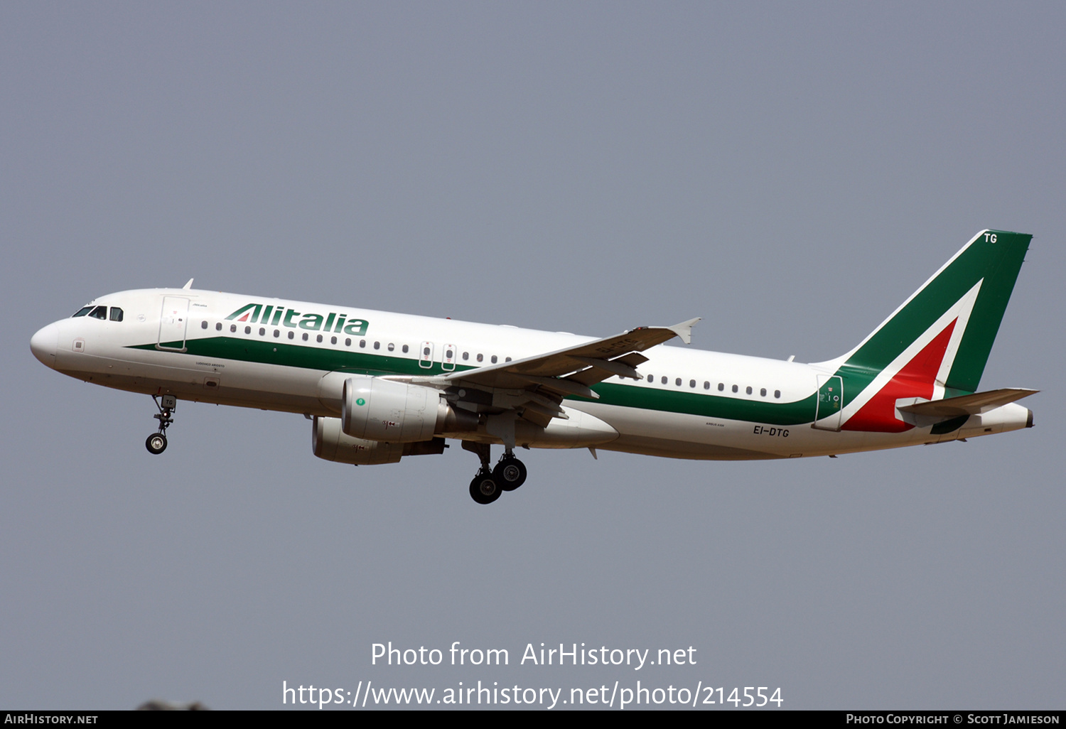 Aircraft Photo of EI-DTG | Airbus A320-216 | Alitalia | AirHistory.net #214554