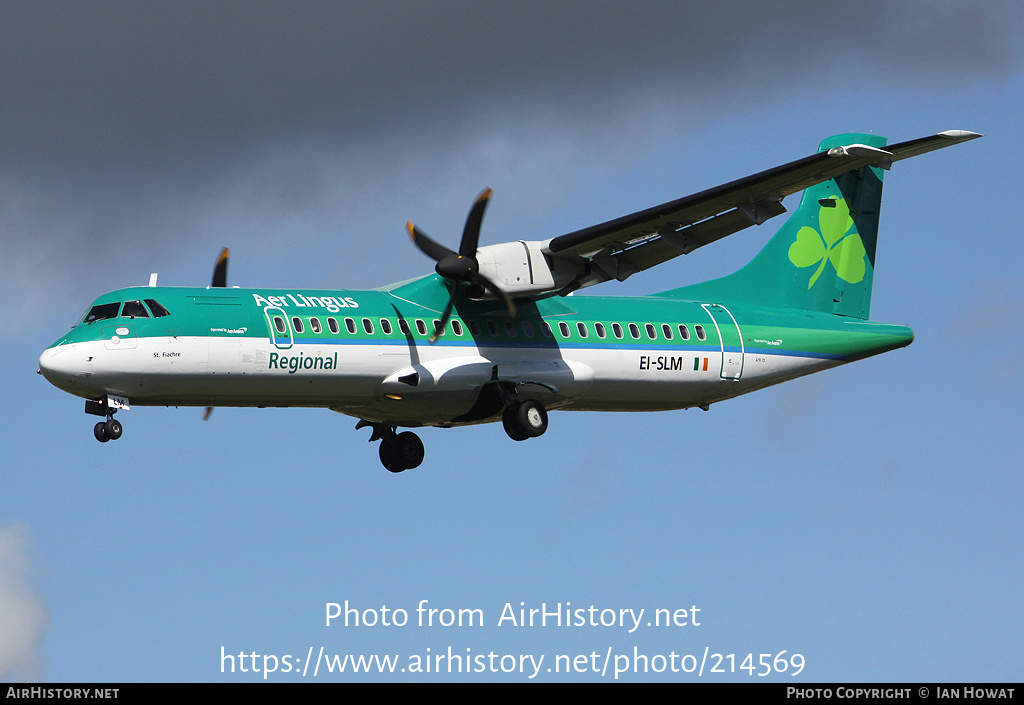 Aircraft Photo of EI-SLM | ATR ATR-72-212 | Aer Lingus Regional | AirHistory.net #214569