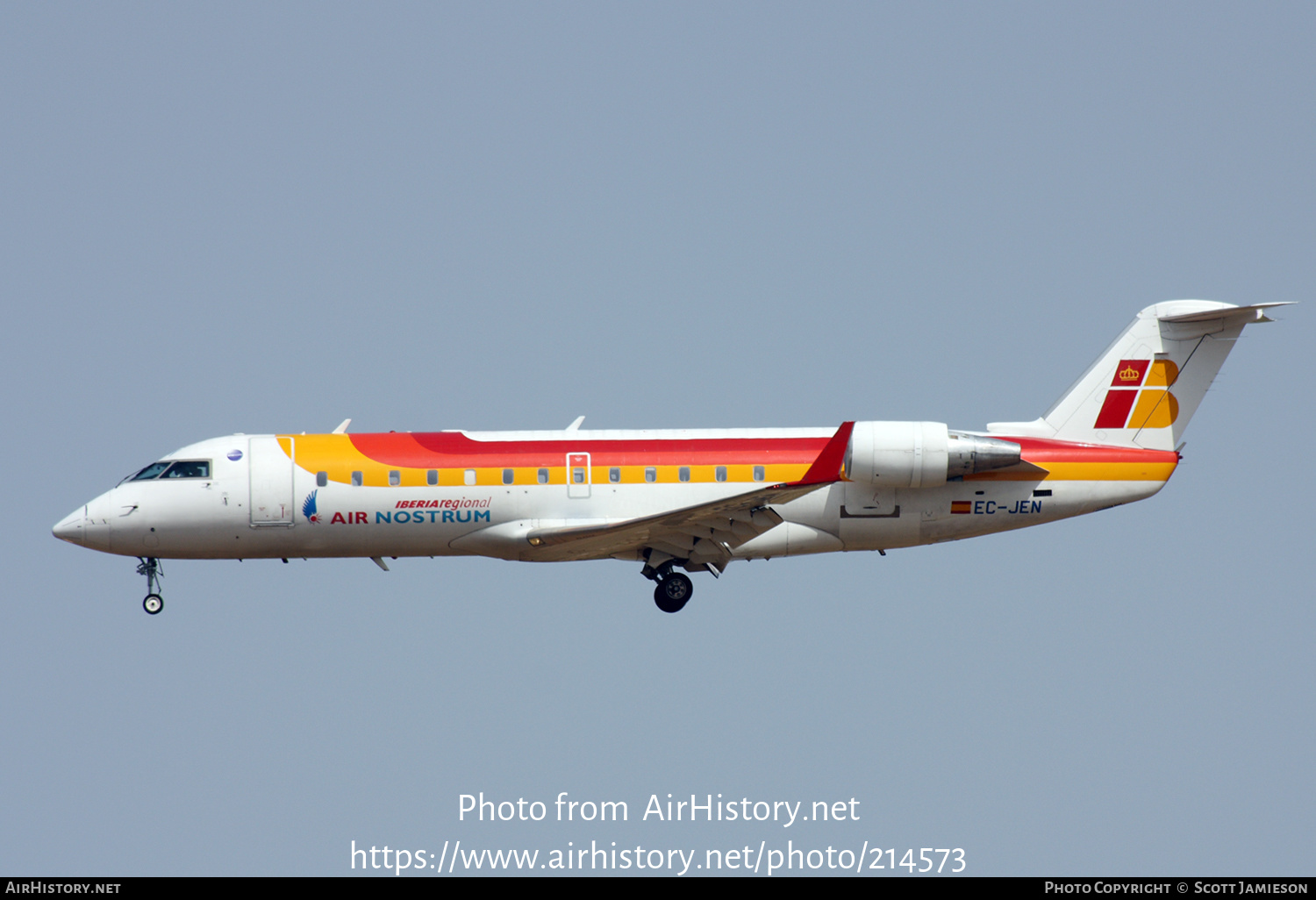 Aircraft Photo of EC-JEN | Bombardier CRJ-200LR (CL-600-2B19) | Iberia Regional | AirHistory.net #214573