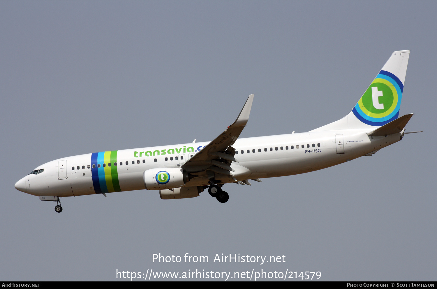 Aircraft Photo of PH-HSG | Boeing 737-8K2 | Transavia | AirHistory.net #214579