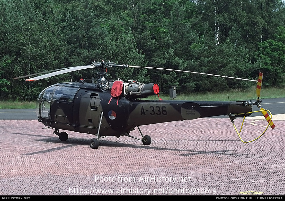 Aircraft Photo of A-336 | Sud SE-3160 Alouette III | Netherlands - Air Force | AirHistory.net #214619