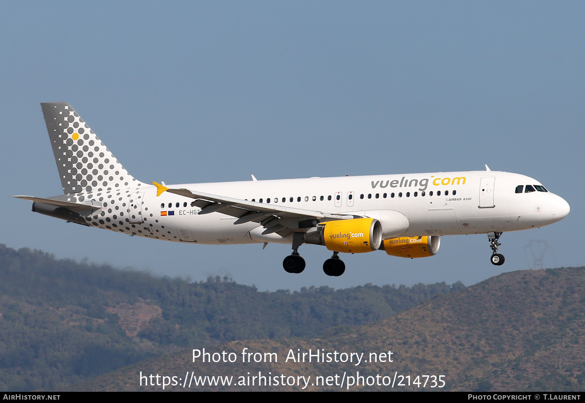 Aircraft Photo of EC-HGZ | Airbus A320-214 | Vueling Airlines | AirHistory.net #214735