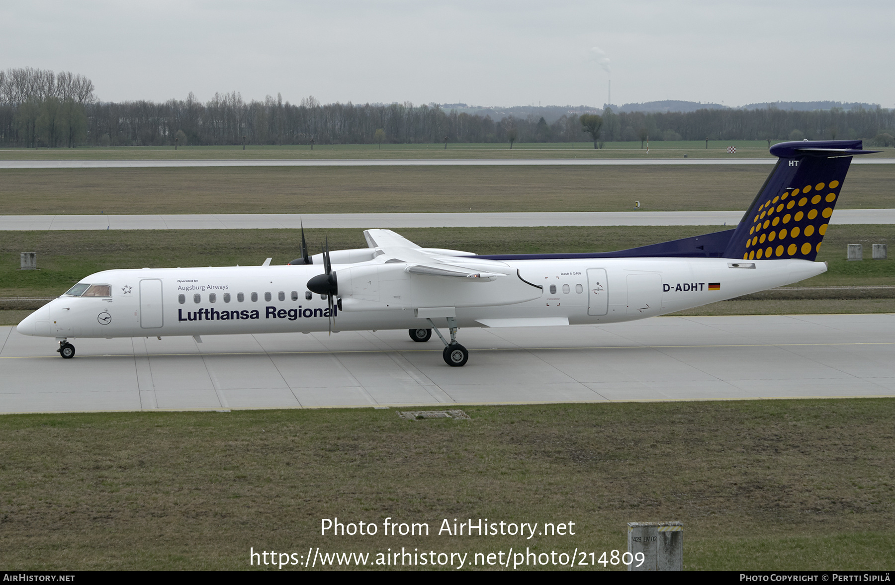 Aircraft Photo of D-ADHT | Bombardier DHC-8-402 Dash 8 | Lufthansa Regional | AirHistory.net #214809