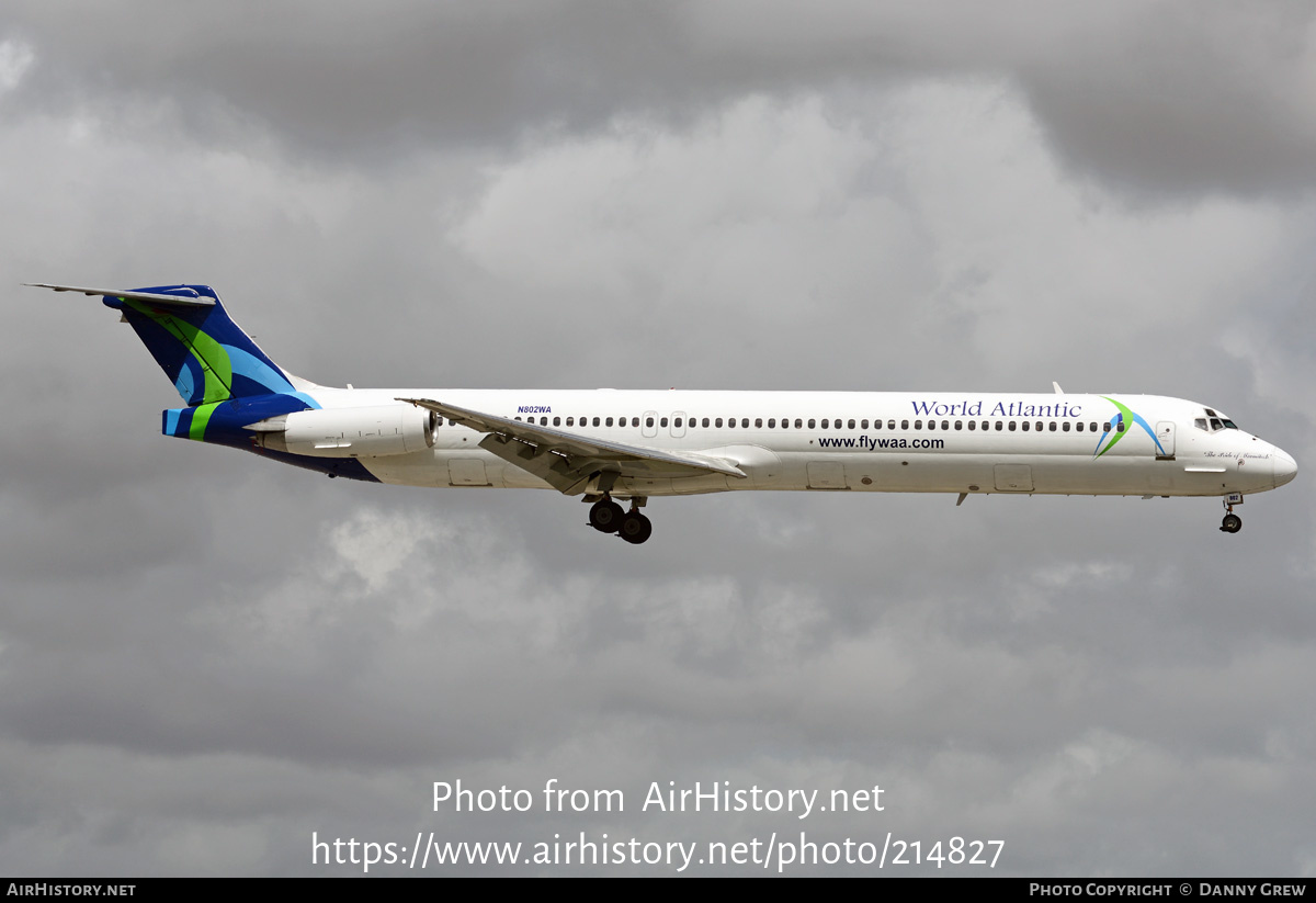 Aircraft Photo of N802WA | McDonnell Douglas MD-83 (DC-9-83) | World Atlantic Airlines | AirHistory.net #214827