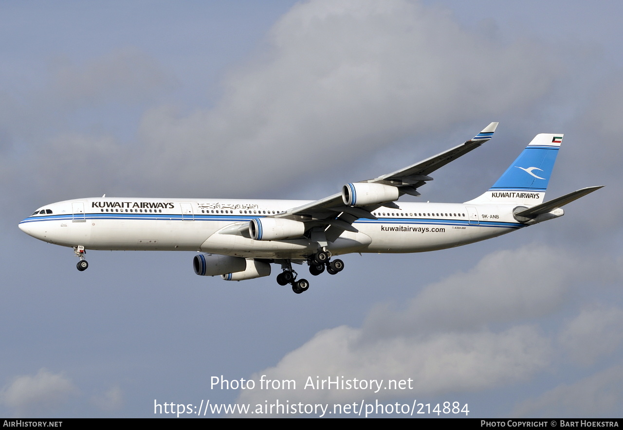 Aircraft Photo of 9K-ANB | Airbus A340-313 | Kuwait Airways | AirHistory.net #214884