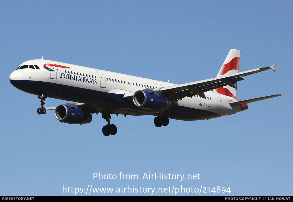 Aircraft Photo of G-EUXH | Airbus A321-231 | British Airways | AirHistory.net #214894