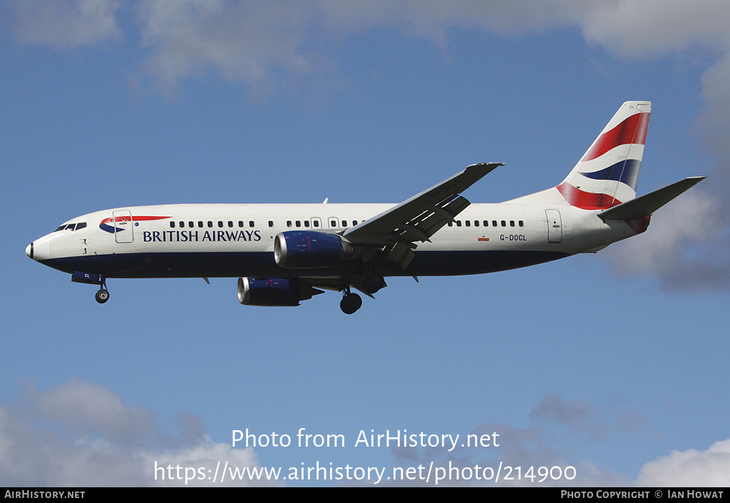 Aircraft Photo of G-DOCL | Boeing 737-436 | British Airways | AirHistory.net #214900