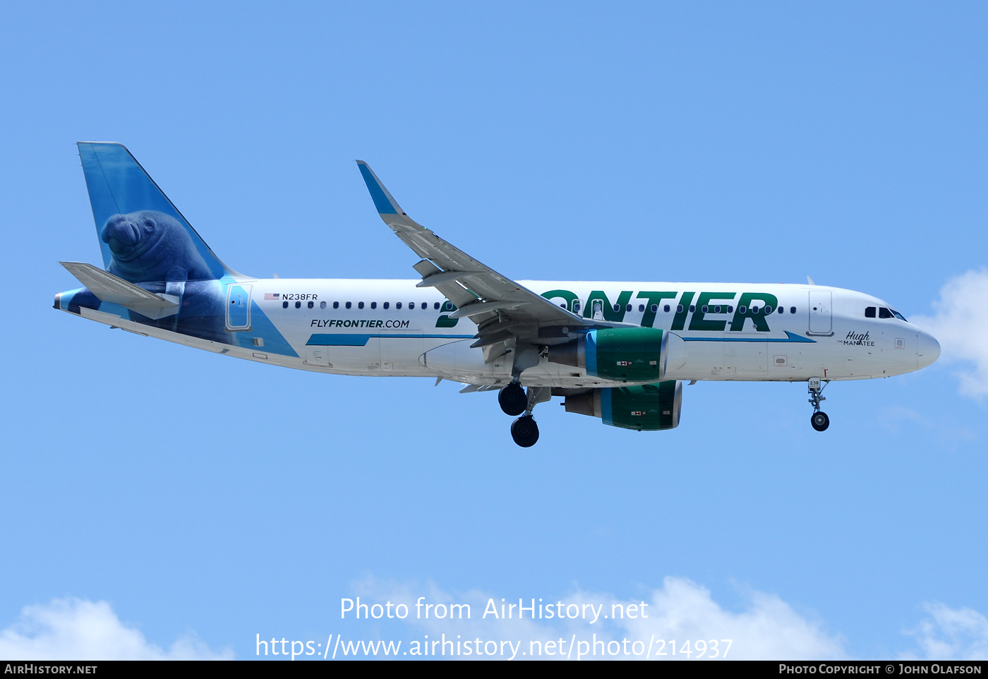 Aircraft Photo of N238FR | Airbus A320-214 | Frontier Airlines | AirHistory.net #214937