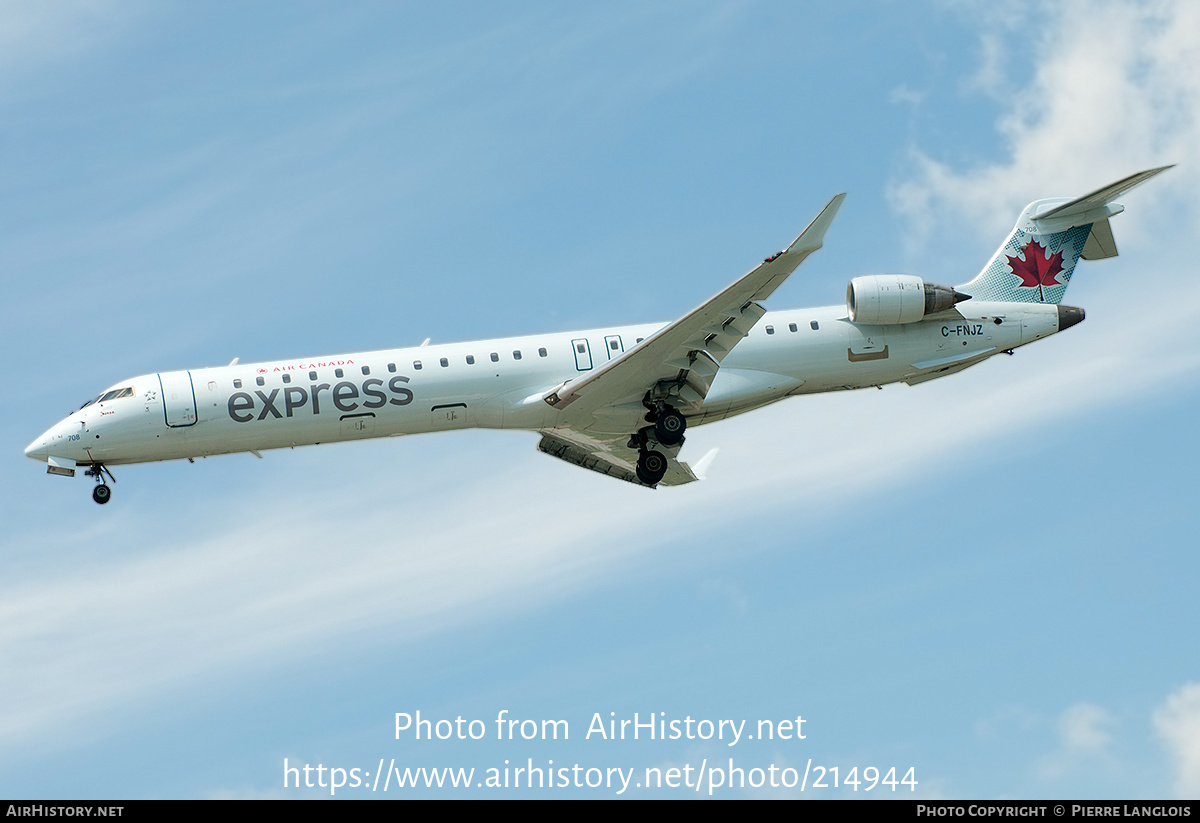 Aircraft Photo of C-FNJZ | Bombardier CRJ-900 (CL-600-2D24) | Air Canada Express | AirHistory.net #214944