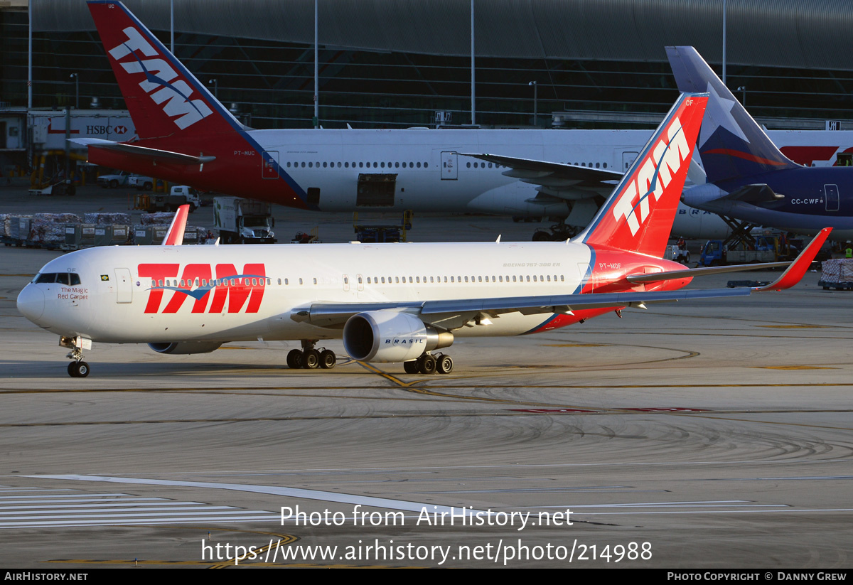 Aircraft Photo of PT-MOF | Boeing 767-316/ER | TAM Linhas Aéreas | AirHistory.net #214988