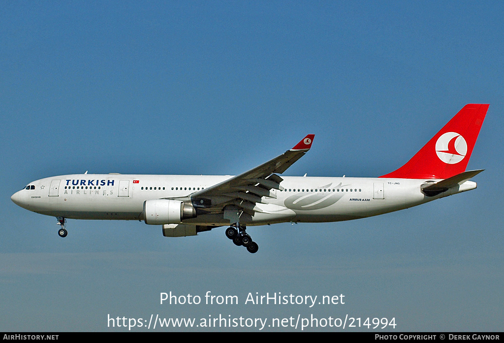 Aircraft Photo of TC-JNG | Airbus A330-203 | Turkish Airlines | AirHistory.net #214994