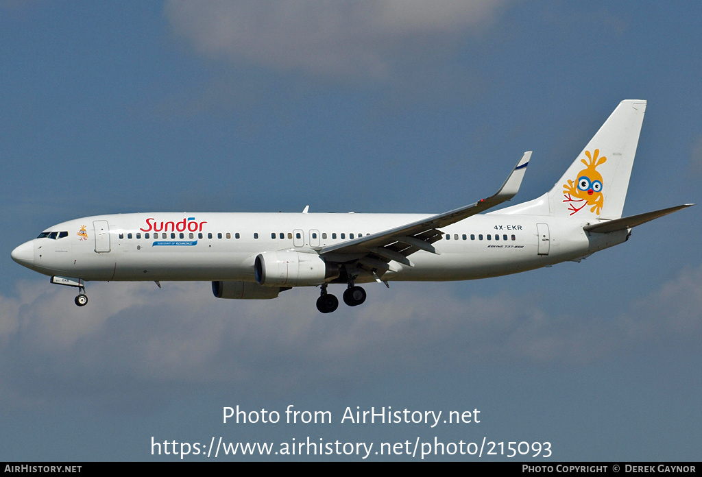 Aircraft Photo of 4X-EKR | Boeing 737-804 | Sun d'Or International Airlines | AirHistory.net #215093