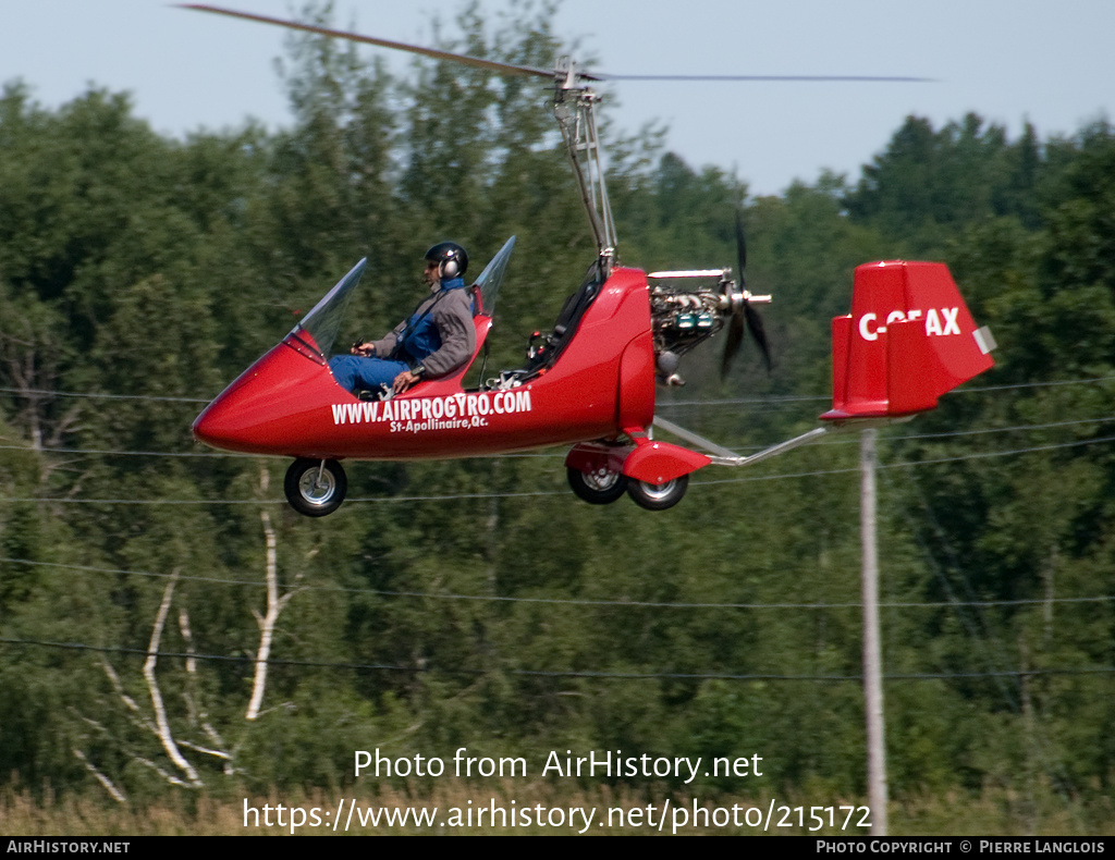 Aircraft Photo of C-GEAX | Autogyro MTO Sport | AirHistory.net #215172