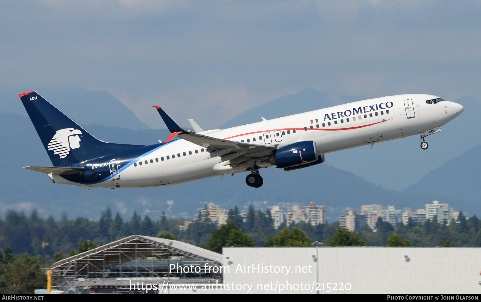 Aircraft Photo of XA-ADU | Boeing 737-800 | AeroMéxico | AirHistory.net #215220