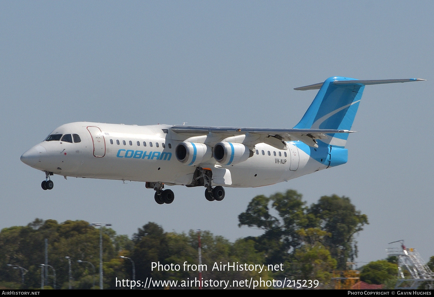 Aircraft Photo of VH-NJP | British Aerospace Avro 146-RJ100 | Cobham Aviation Services | AirHistory.net #215239