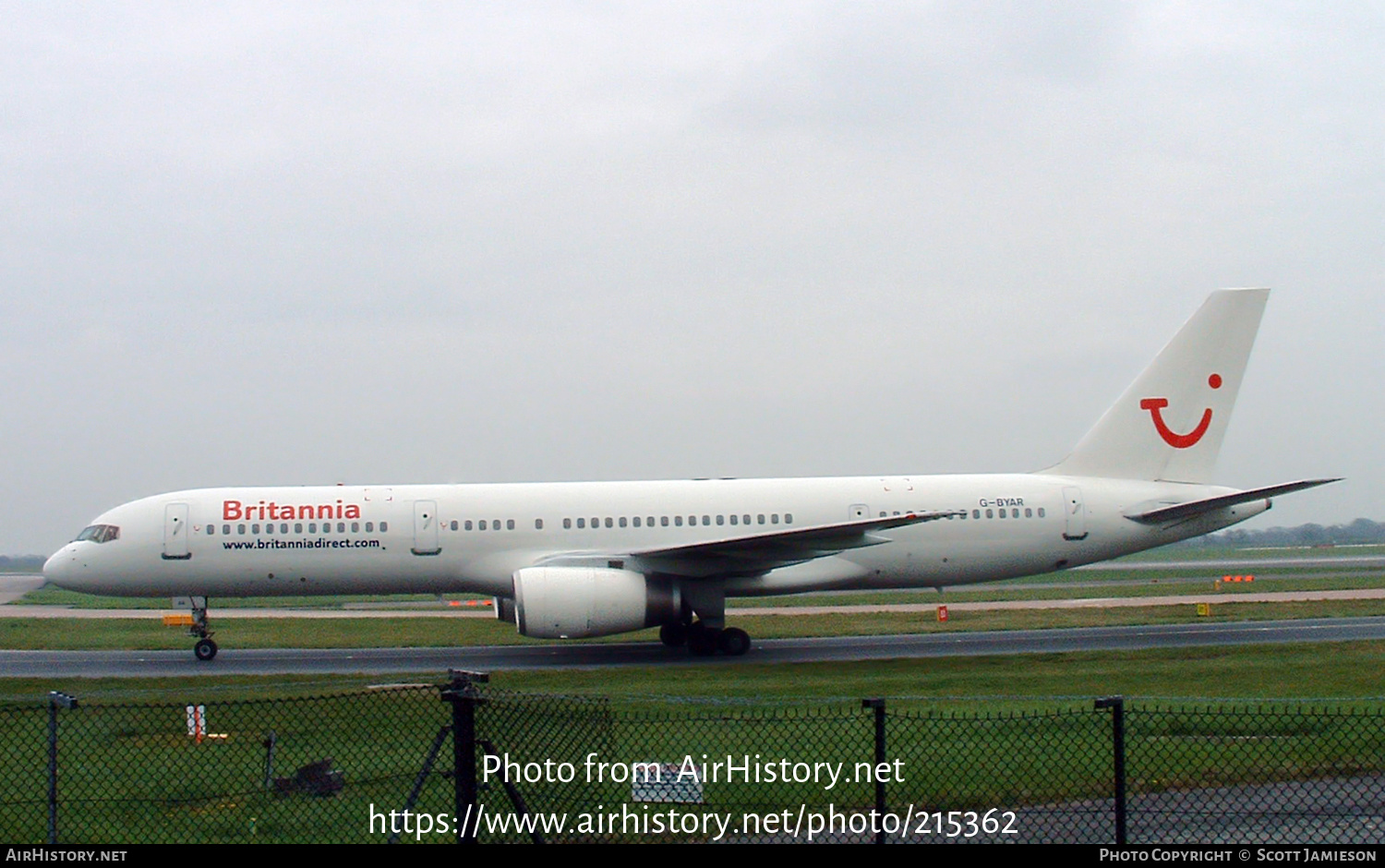 Aircraft Photo of G-BYAR | Boeing 757-204 | Britannia Airways | AirHistory.net #215362