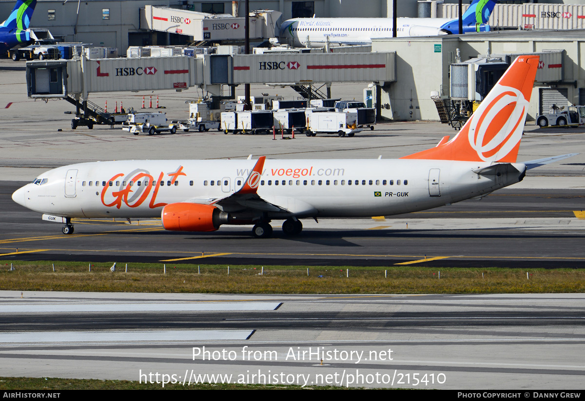 Aircraft Photo of PR-GUK | Boeing 737-8EH | GOL Linhas Aéreas | AirHistory.net #215410